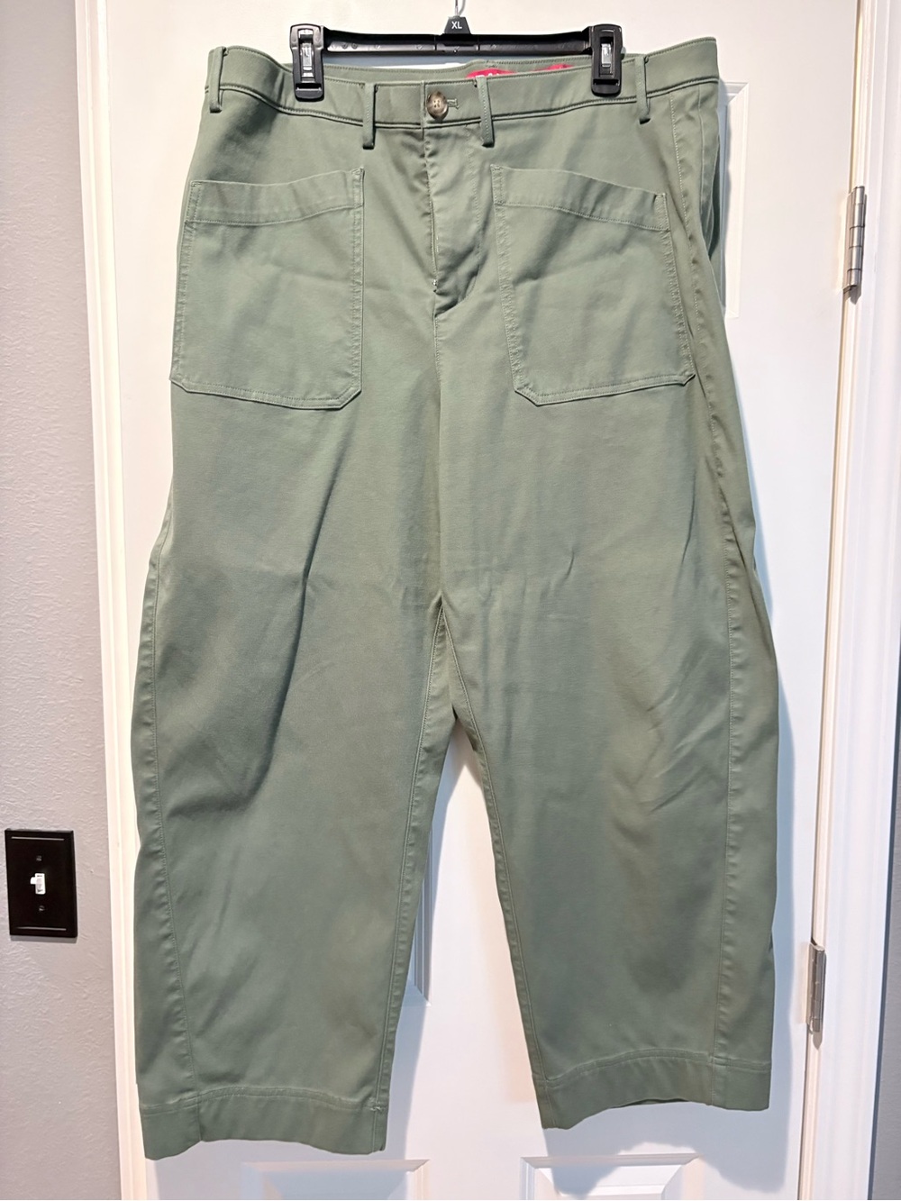 SPANXsupersmooth® Stretch Twill Utility Barrel Leg Pants Eucalyptus